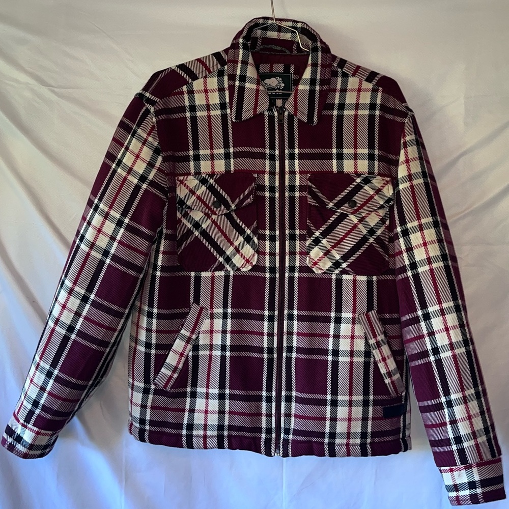 Roots Canada Quilted Zip Shacket Jacket. M/M Like New